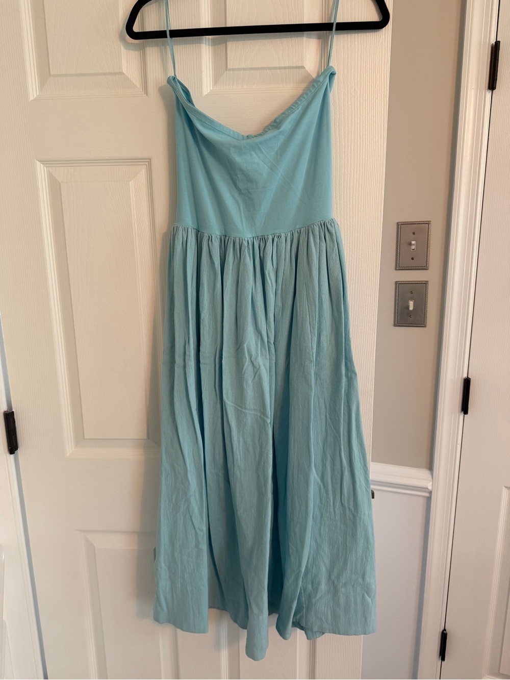 Free People Strapless Dress in Light Blue - Picture 3 of 3